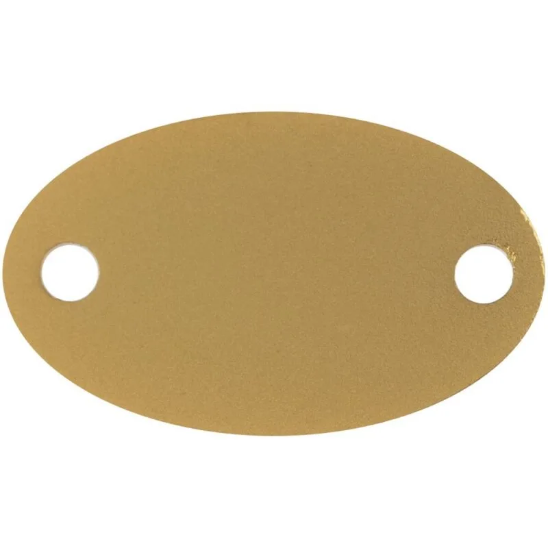 Шильдик металлический Alfa Oval, золотистый