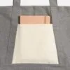 Шопер Shophop, серый с неокрашенным с логотипом СПб - фото № 4