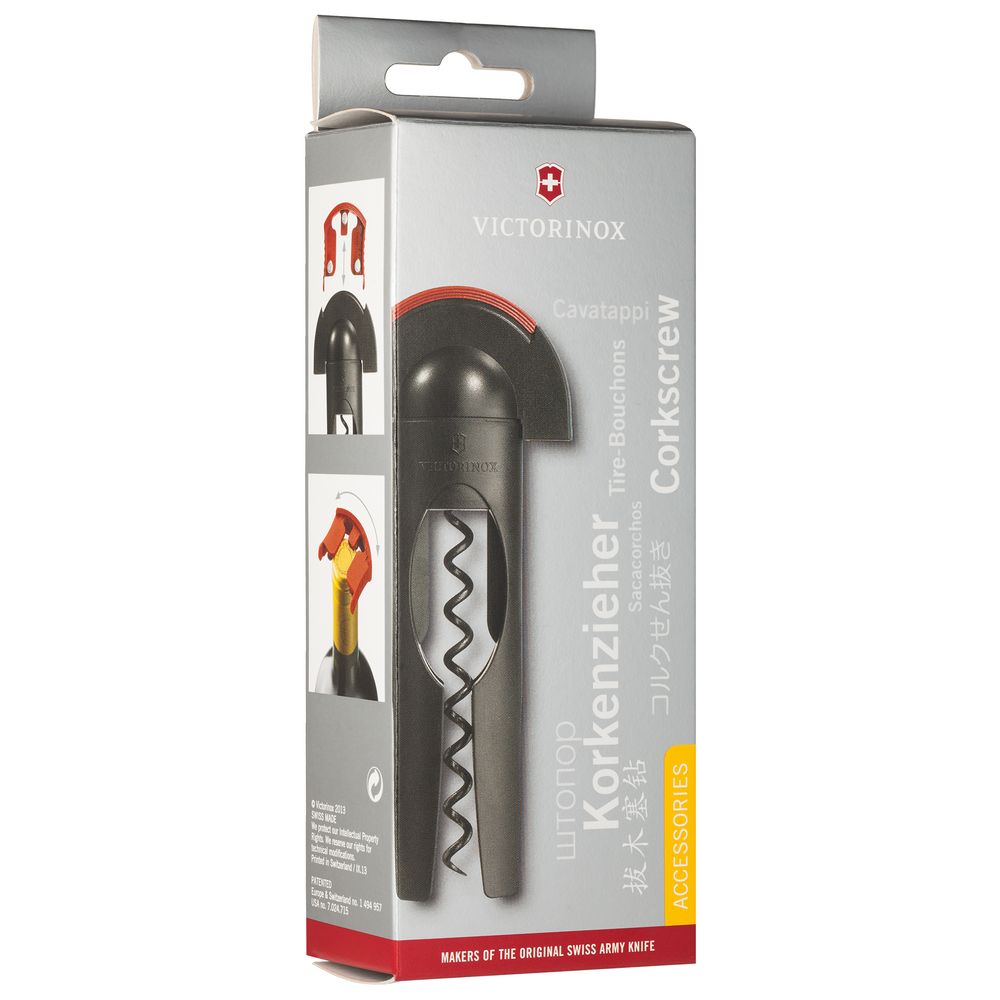 Штопор Victorinox Utensils, черный с логотипом СПб - фото № 4