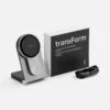 Складная станция беспроводной зарядки transForm, серый металлик с логотипом СПб - фото № 6