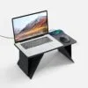 Складной стол для ноутбука с беспроводной зарядкой Kickstand Table, серый с логотипом СПб - фото № 1