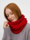 Снуд ComFleece, красный с логотипом СПб - фото № 5