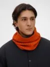 Снуд ComFleece, темно-оранжевый (кирпичный) с логотипом СПб - фото № 5