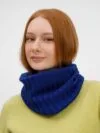 Снуд ComFleece, темно-синий (кобальт) с логотипом СПб - фото № 6