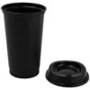 Стакан с крышкой Color Cap Black, черный с логотипом СПб - фото № 2