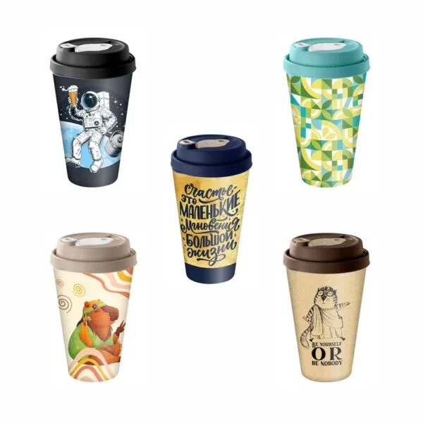 Стакан с крышкой Tumbler на заказ, M с логотипом СПб - фото № 1