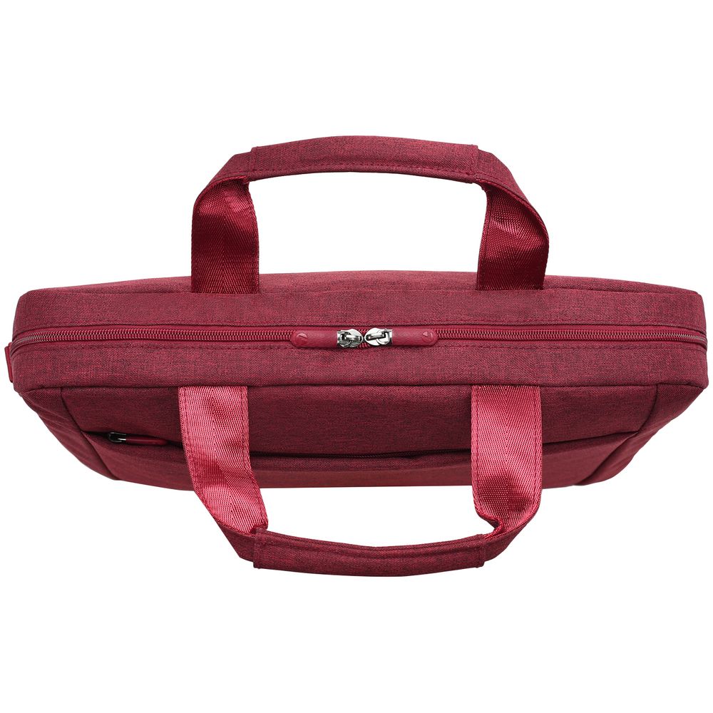 Сумка для ноутбука L225, бордовая с логотипом СПб - фото № 4