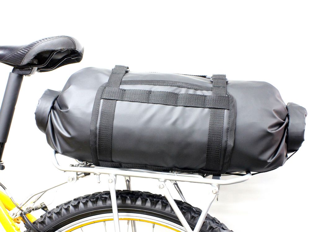 Сумка на багажник BikePacking 17, черная с логотипом СПб - фото № 5