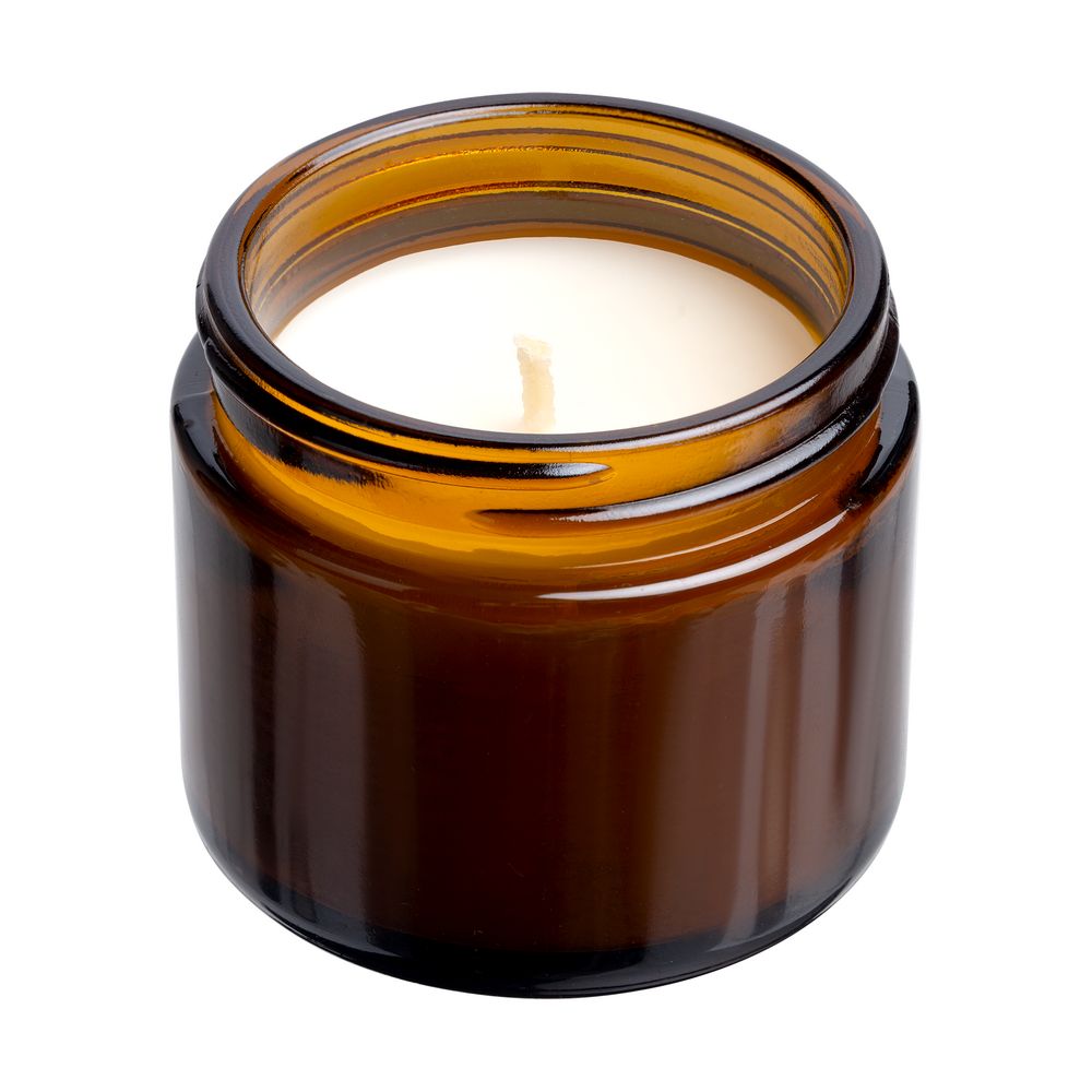 Свеча ароматическая Piccola, цитрус и базилик с логотипом СПб - фото № 2