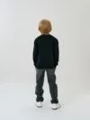 Свитшот детский Toima Kids 2.0, черный с логотипом СПб - фото № 6