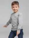 Свитшот детский Toima Kids 2.0, серый меланж с логотипом СПб - фото № 5
