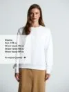 Свитшот Toima 2.0, белый с логотипом СПб - фото № 5