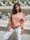 Свитшот унисекс Delta, зеленый с логотипом СПб - фото № 5