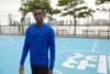 Свитшот унисекс Set In, серый меланж (антрацит) с логотипом СПб - фото № 5
