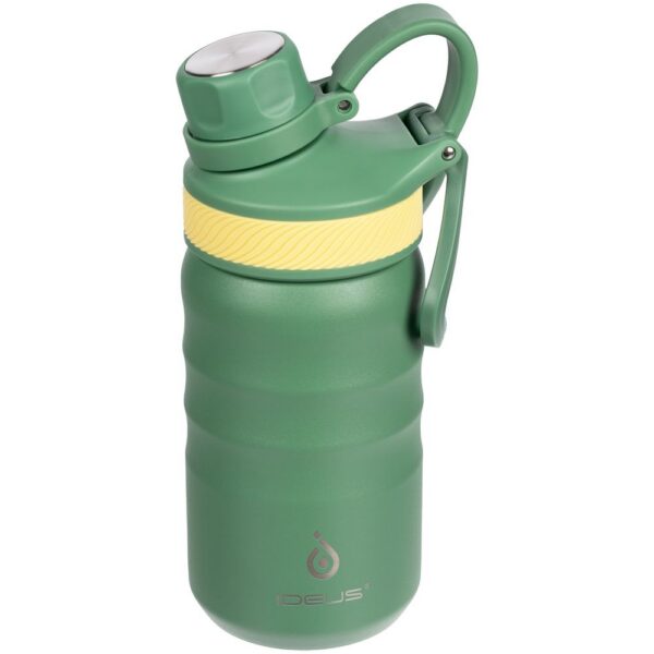 Термобутылка Fujisan 2.0, зеленая с логотипом СПб - фото № 1
