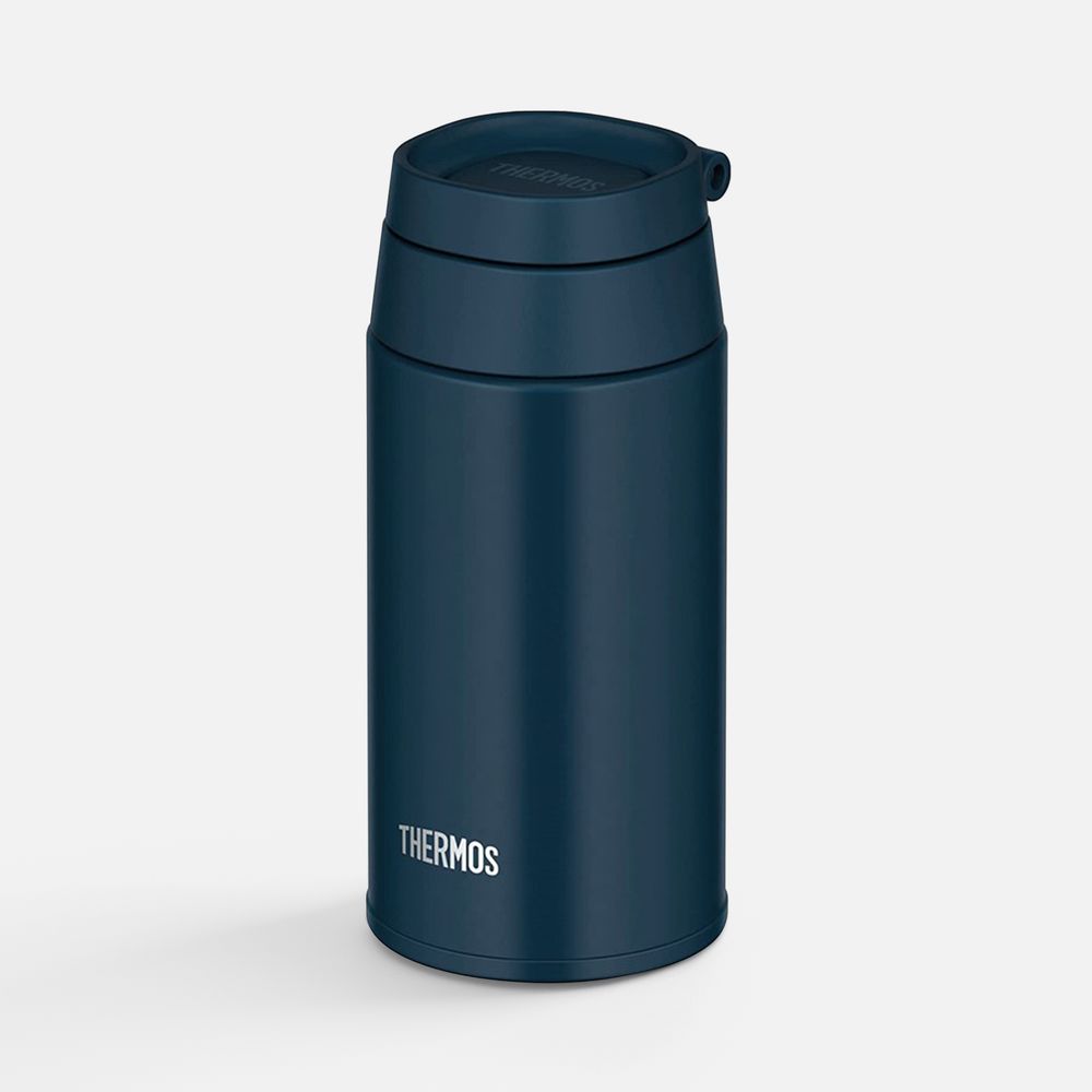 Термобутылка JOO 380, синяя (индиго) с логотипом СПб - фото № 1