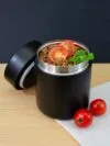 Термос для еды Food Truck, черный с логотипом СПб - фото № 6