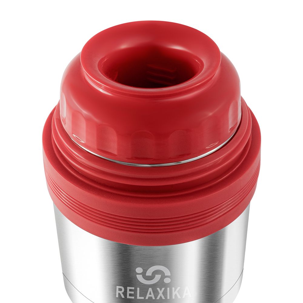 Термос для еды и напитков Relaxika 500, стальной с логотипом СПб - фото № 2