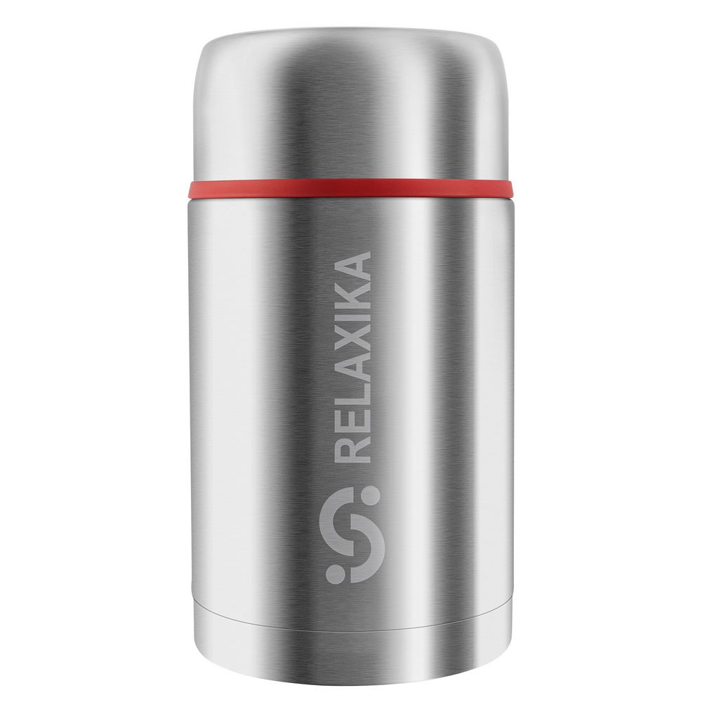 Термос для еды Relaxika 1000, стальной с логотипом СПб - фото № 1