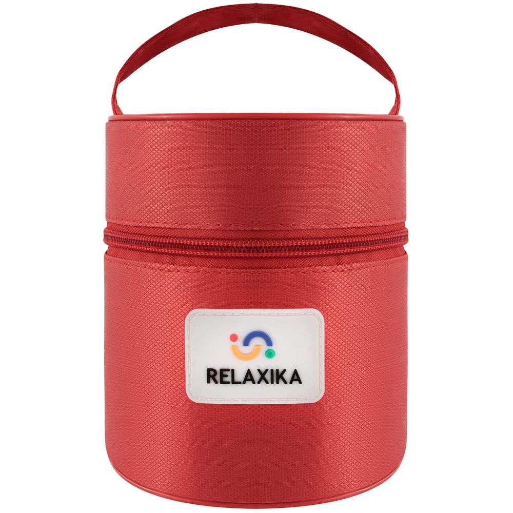 Термос для еды Relaxika 500, в чехле, стальной с логотипом СПб - фото № 4