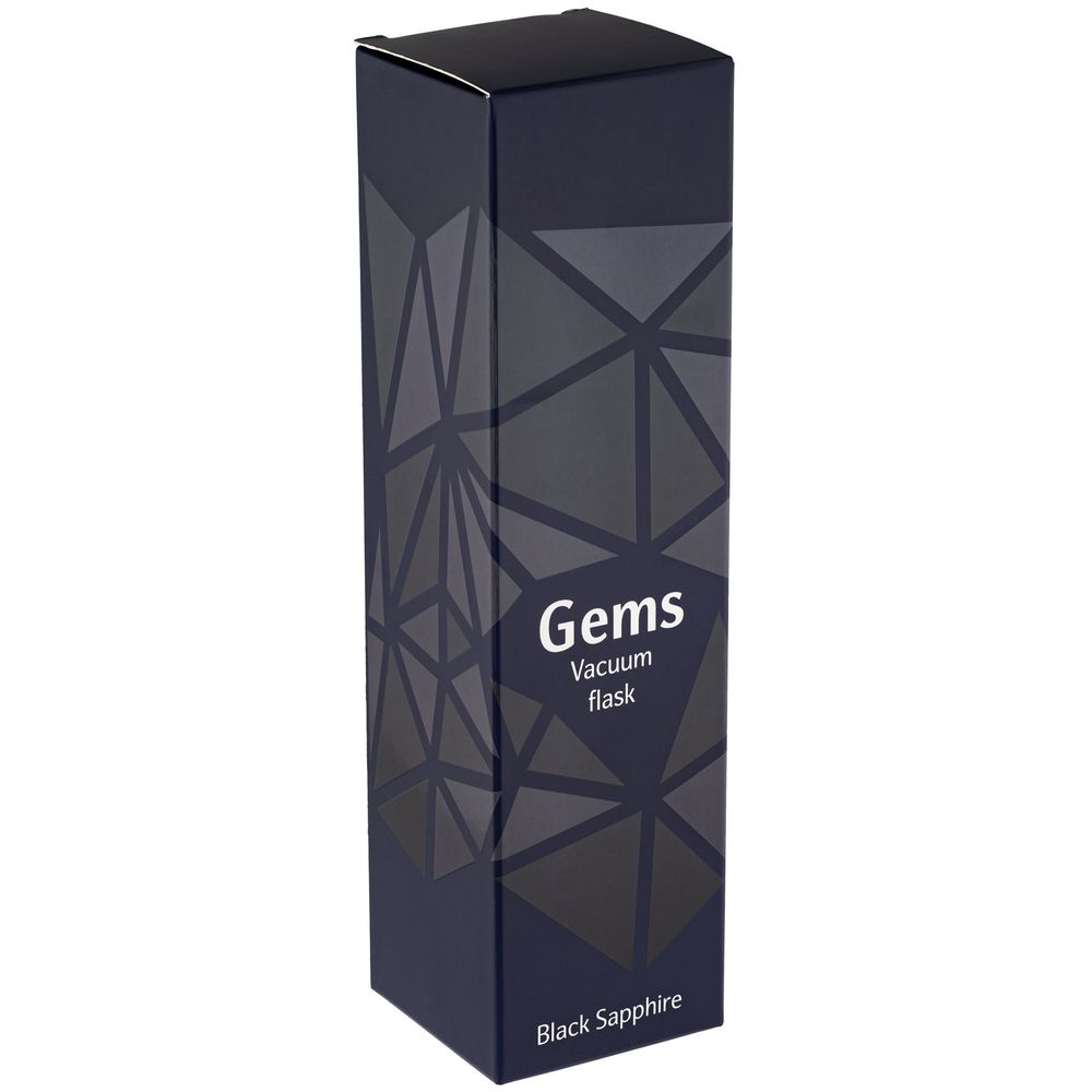 Термос Gems Black Sapphire, сапфир (синий) с логотипом СПб - фото № 6