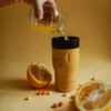 Термостакан Tumbler 350, вакуумный, оранжевый с логотипом СПб - фото № 5