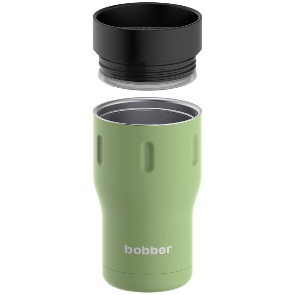 Термостакан Tumbler 350, вакуумный, зеленый с логотипом СПб - фото № 3