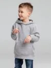 Толстовка детская Stellar Kids, серый меланж с логотипом СПб - фото № 4