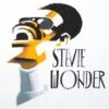 Толстовка «Меламед. Stevie Wonder», белая с логотипом СПб - фото № 4