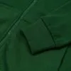Толстовка с капюшоном на молнии Unit Siverga Heavy, темно-зеленая с логотипом СПб - фото № 4