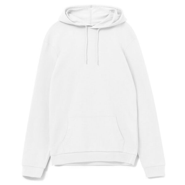 Толстовка с капюшоном унисекс Hoodie, белая с логотипом СПб - фото № 1