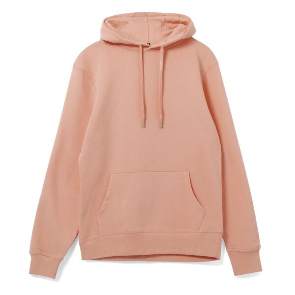 Толстовка с капюшоном унисекс Hoodie, бежевая (nude) с логотипом СПб - фото № 1