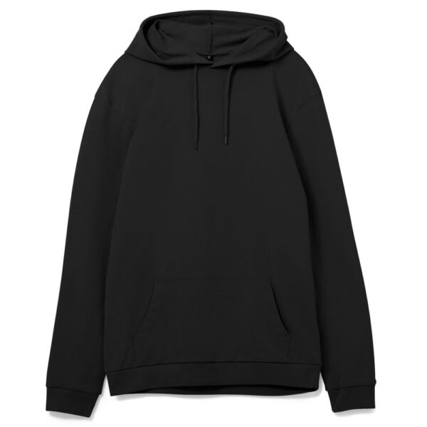 Толстовка с капюшоном унисекс Hoodie, черная с логотипом СПб - фото № 1