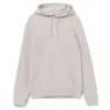 Толстовка с капюшоном унисекс Hoodie, дымчато-серая с логотипом СПб - фото № 1