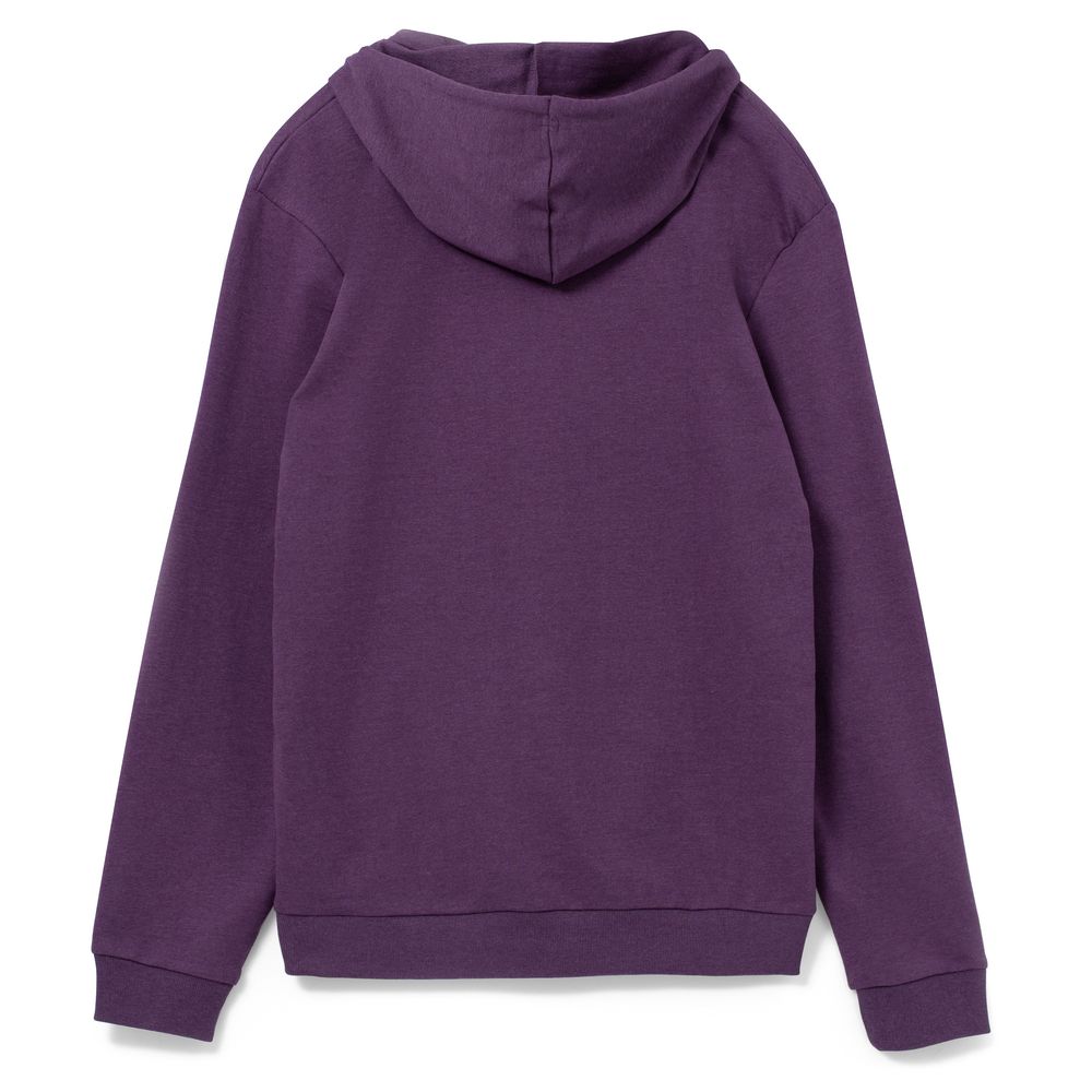 Толстовка с капюшоном унисекс Hoodie, фиолетовый меланж с логотипом СПб - фото № 2