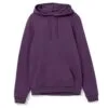 Толстовка с капюшоном унисекс Hoodie, фиолетовый меланж с логотипом СПб - фото № 1