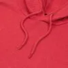 Толстовка с капюшоном унисекс Hoodie, красный меланж с логотипом СПб - фото № 3