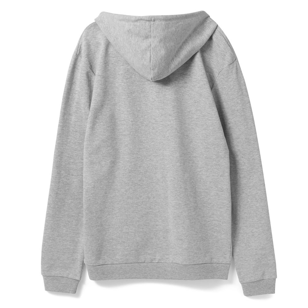 Толстовка с капюшоном унисекс Hoodie, серый меланж с логотипом СПб - фото № 2