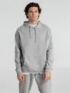 Толстовка с капюшоном унисекс Hoodie, серый меланж с логотипом СПб - фото № 6