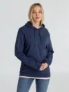 Толстовка с капюшоном унисекс Hoodie, синий меланж с логотипом СПб - фото № 6