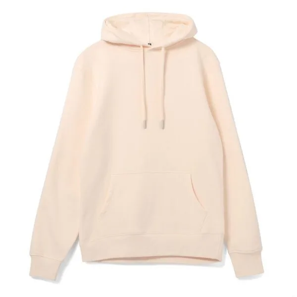 Толстовка с капюшоном унисекс Hoodie, светло-розовая с логотипом СПб - фото № 1