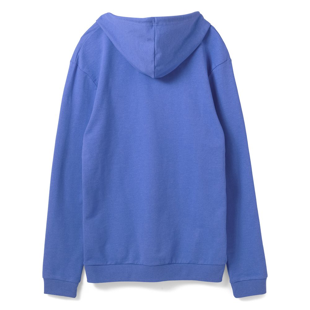 Толстовка с капюшоном унисекс Hoodie, ярко-синий меланж с логотипом СПб - фото № 2