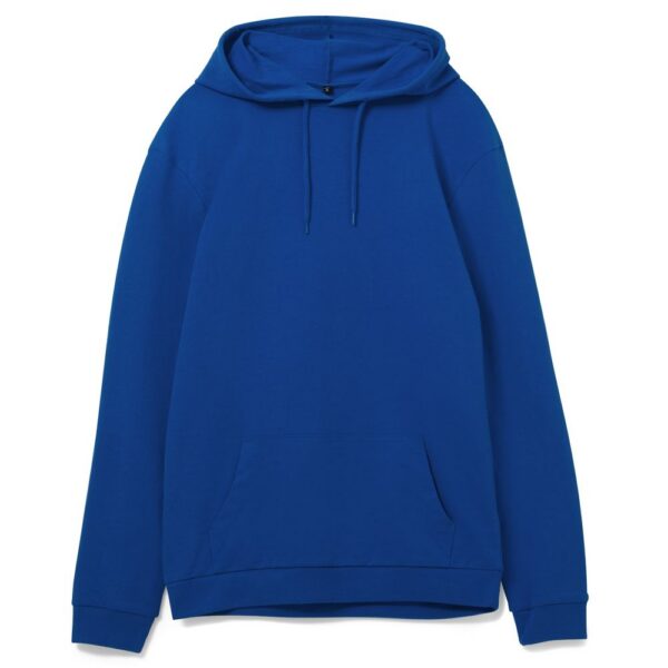 Толстовка с капюшоном унисекс Hoodie, ярко-синяя с логотипом СПб - фото № 1