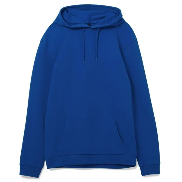 Толстовка с капюшоном унисекс Hoodie, ярко-синяя с логотипом СПб - фото № 1