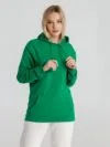 Толстовка с капюшоном унисекс Hoodie, зеленая с логотипом СПб - фото № 6