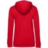 Толстовка с капюшоном женская Hoodie, красная с логотипом СПб - фото № 2