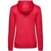 Толстовка с капюшоном женская Hoodie, красный меланж с логотипом СПб - фото № 2