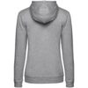 Толстовка с капюшоном женская Hoodie, серый меланж с логотипом СПб - фото № 2