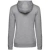 Толстовка с капюшоном женская Hoodie, серый меланж с логотипом СПб - фото № 2