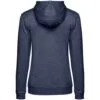 Толстовка с капюшоном женская Hoodie, синий меланж с логотипом СПб - фото № 2